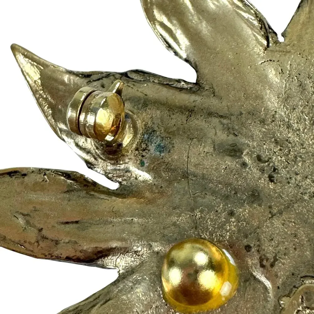 YSL Vintage Sunflower Brooch